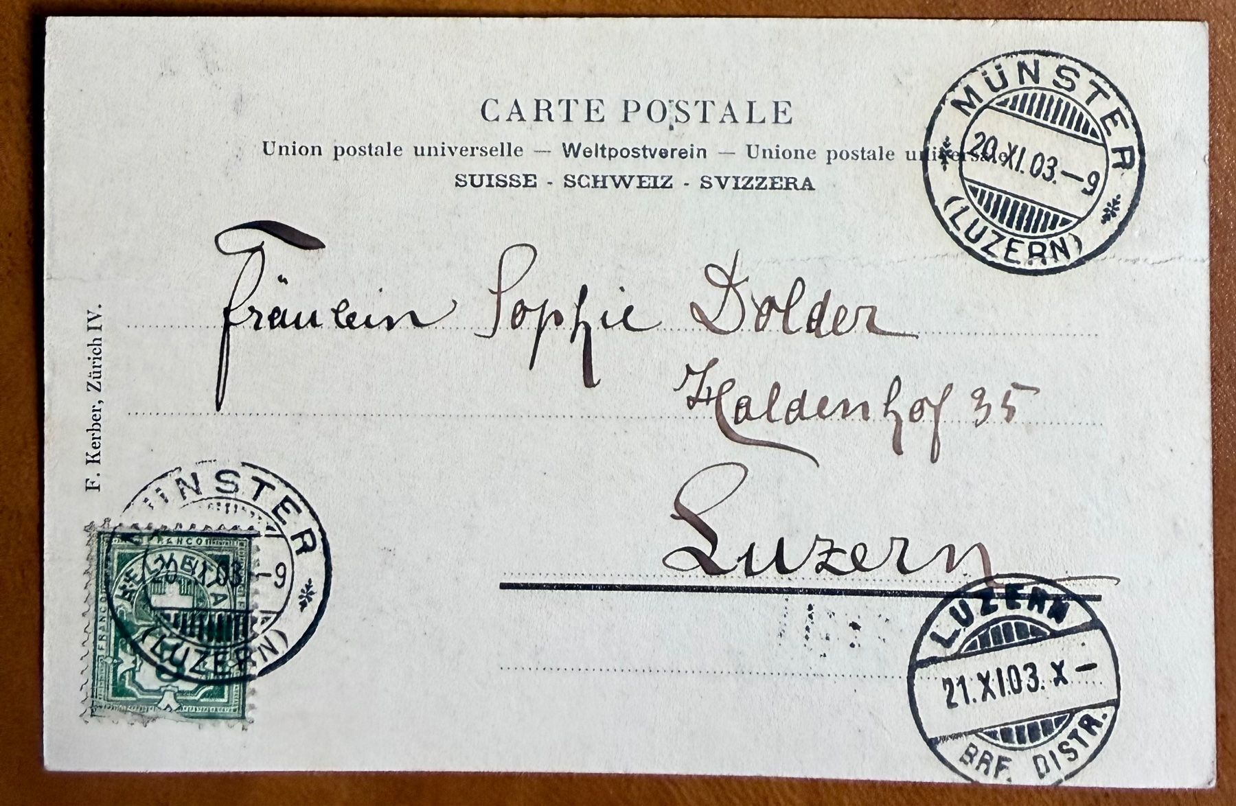 Ansichtskarten: Genève - Musée Ariane 1903 – Gebraucht aus Lutry von Ediego 1