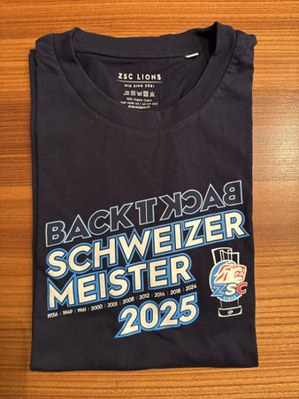 ZSC Lions Meister Shirt 2025 - Back to Back! Grösse M