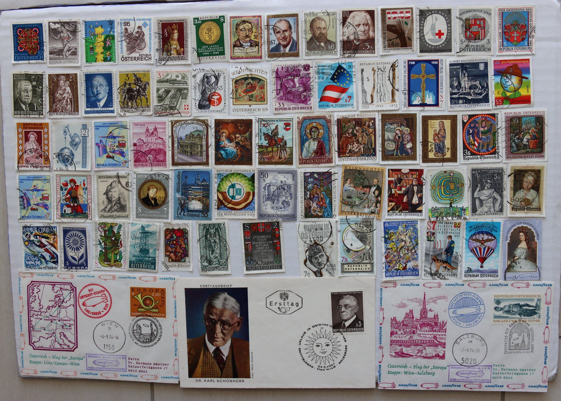 Alle Briefmarken: Briefmarken Österreich – Gebraucht aus Oberentfelden von lakipul 5