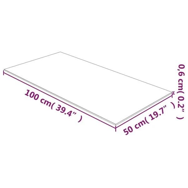 Piatti di portata: Tischplatte Transparent 50x100 cm Hartglas – Nuovo e nell'imballaggio originale da Oberarth venduto da Edlwiis91 2