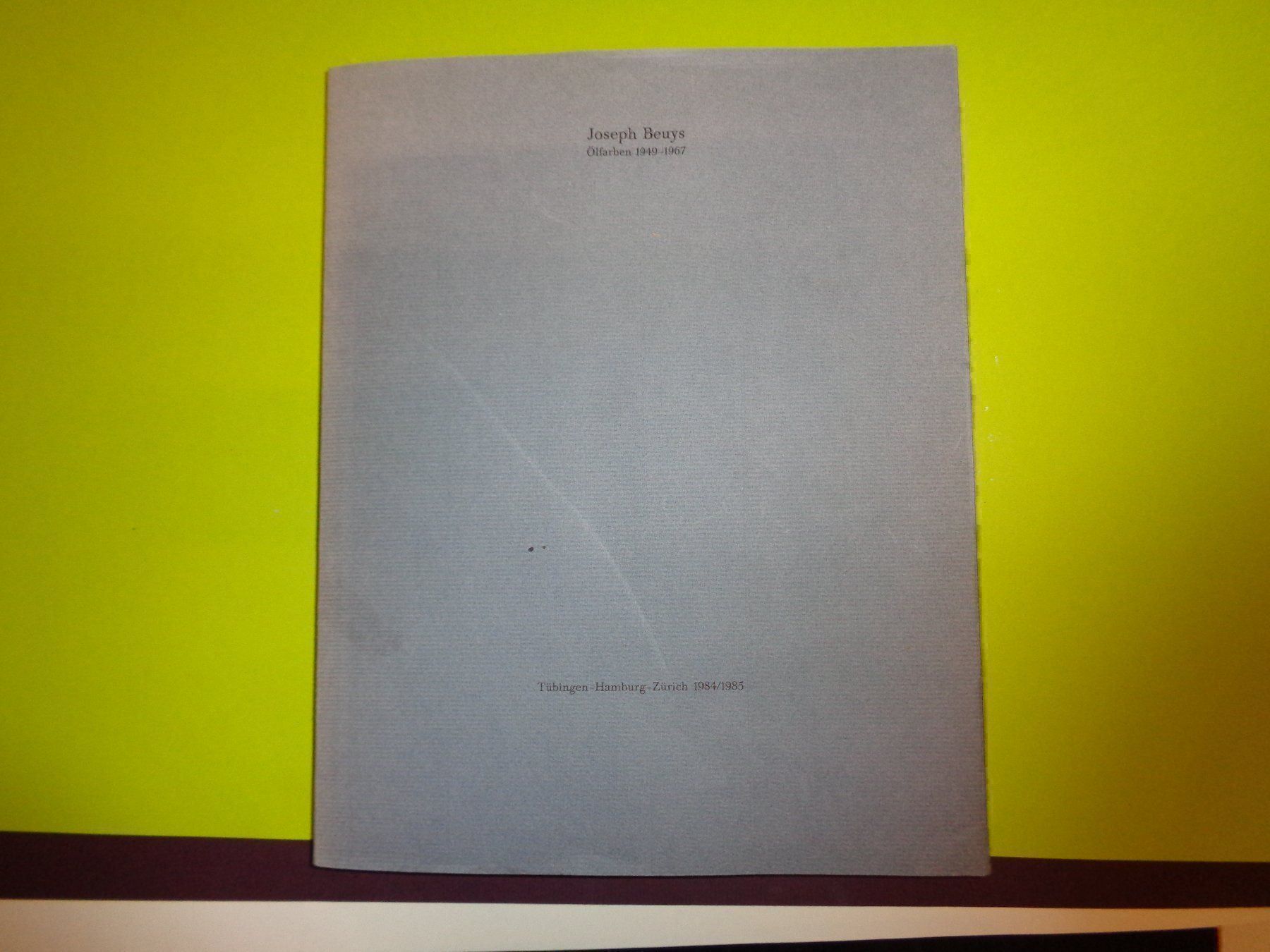 Posters & Illustrations: JOSEF Beuys Ölfarben 1984 – D'occasion à Welschenrohr par Regool 7