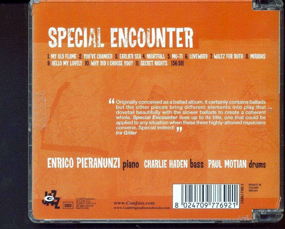 CDs: Special Encounter - Enrico Pieranunzi – D'occasion à Delémont par MaxPlan 1