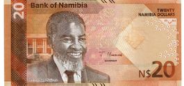 Namibia 20 Dollar P-21 New Design UNZ