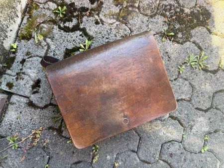 Ledertasche antik Sattler E. Hintermann, 1913?