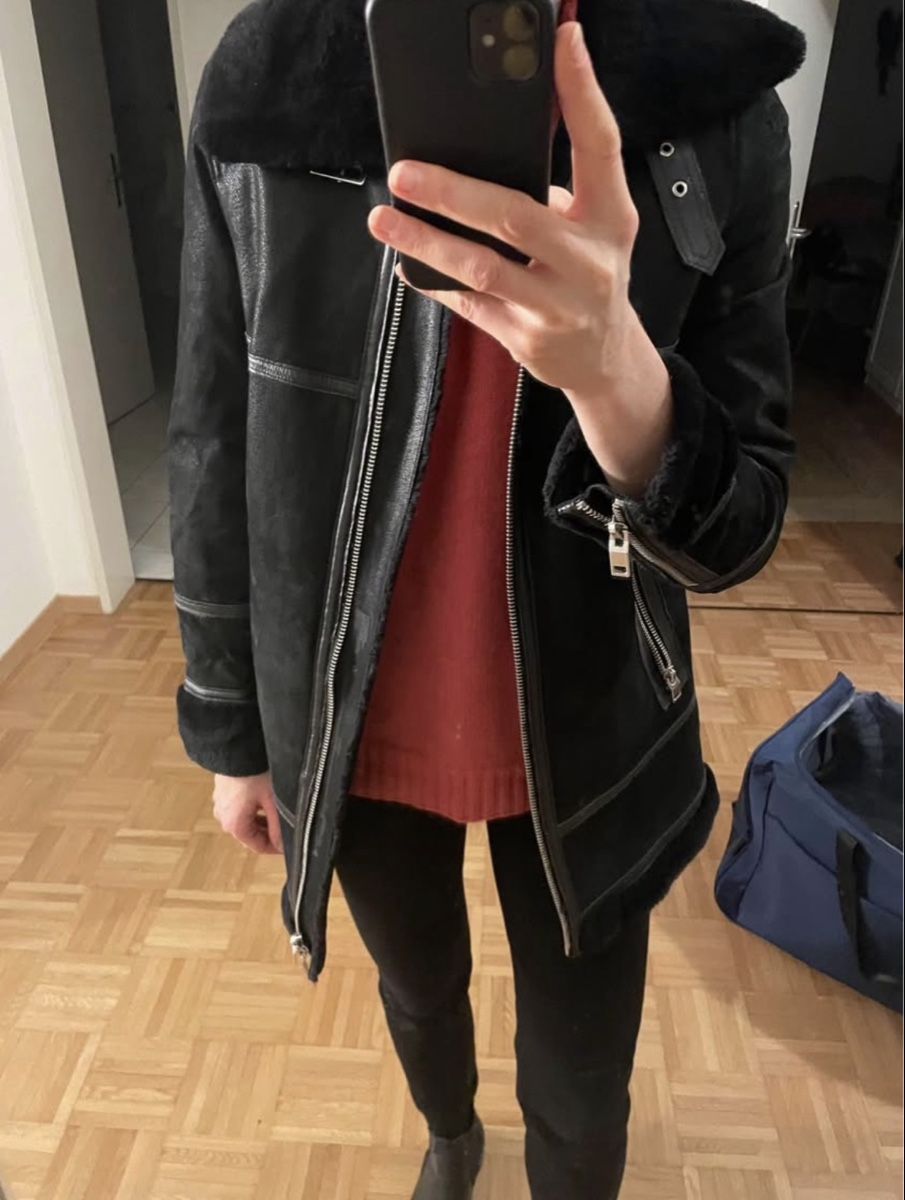 Cappotti: Sherling / leather winter coat XS-S – Nuovo (secondo la descrizione) da Zürich venduto da jir_k6j2 1