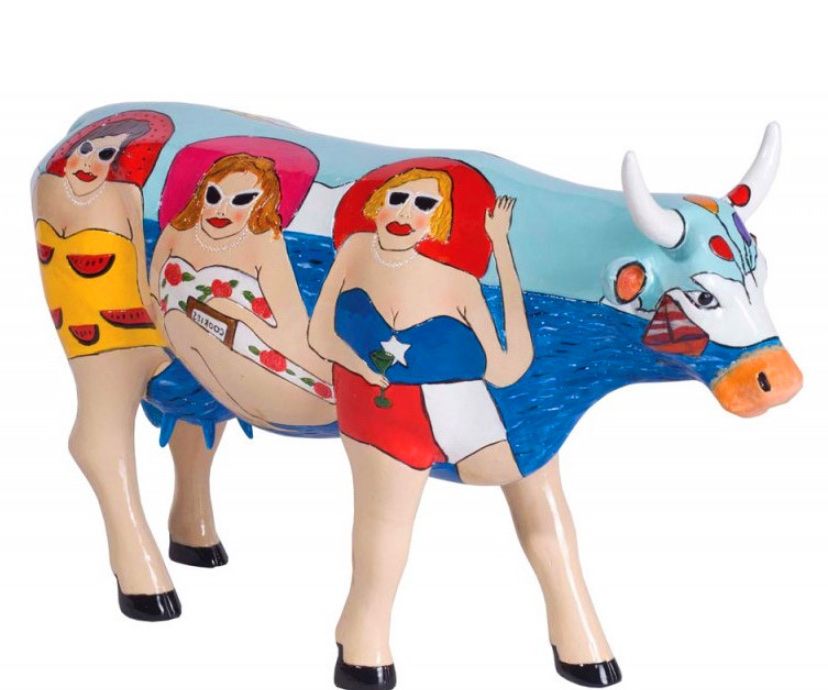 Sculture & Statue: Cow Parade Fun Seeker Kuh – Nuovo e nell'imballaggio originale da Dotnacht venduto da 007ym