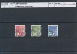 1970 "Ziffermarken", gestempelt