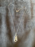 Sterling silber Halskette mit hübsche Anhänger 45cm