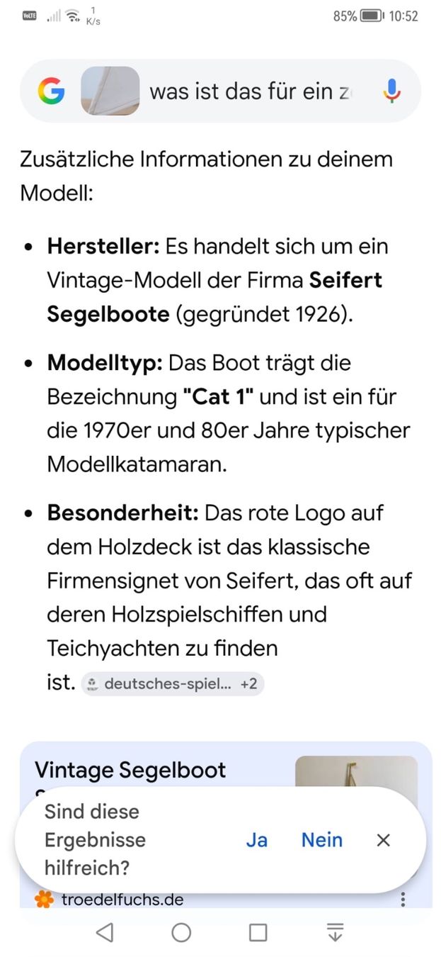 Kit di modellismo & Modellini statici: Modellsegelschiff Katamaran – Usato da Luzern venduto da Ruth412 8