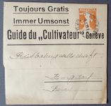 Privat- Streifband, Guide du,,Cultivateur Geneve 1919