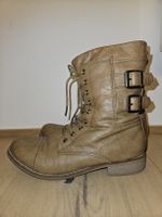 Rieker Boots, Gr. 39, beige, Schnürstiefel
