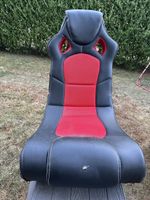 Gaming Stuhl mit integriertem Soundsystem rot/schwarz