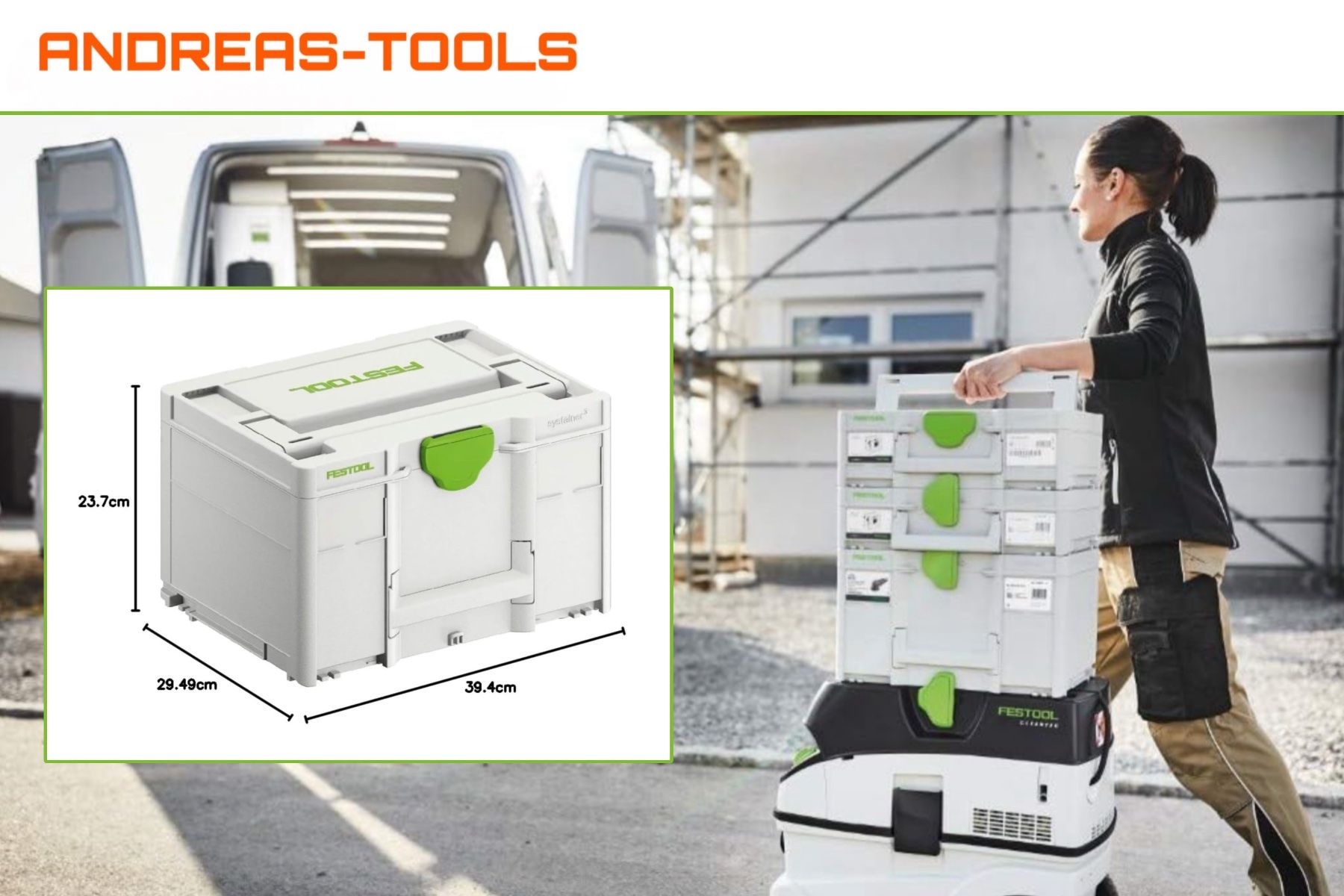 Festool Tutti gli attrezzi: FESTOOL die neue Generation Systainer³ SYS3 M 237 – Nuovo e nell'imballaggio originale da Nebikon venduto da Andreas-Tools 1