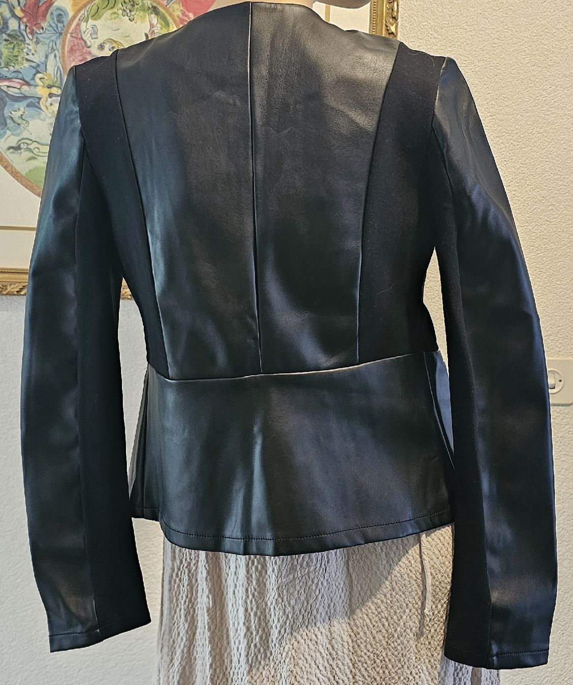 Jacken: Blazer noir similicuir Amisu 34 – Neu (gemäss Beschreibung) aus La Sarraz von lupintoro 1