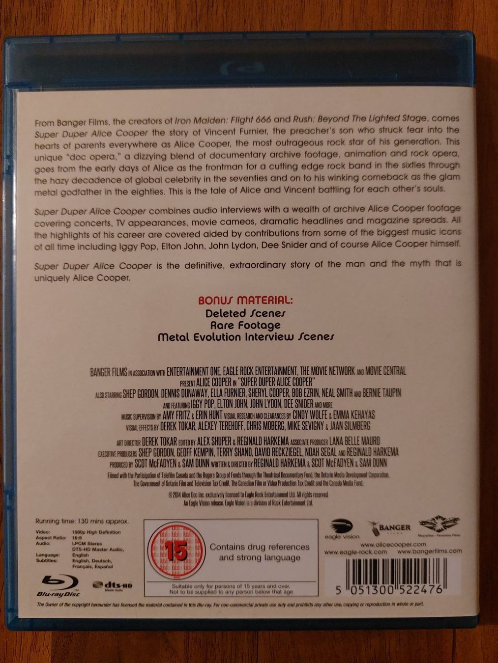 Tutti i DVDs: Blu Ray - Super Duper Alice Cooper – Usato da Rheinfelden venduto da FilmAuktion 1