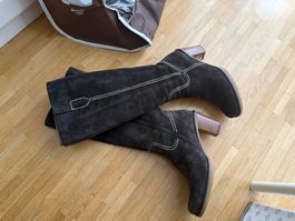Braune Wildlederstiefel Gabor,G: 38 neuwertig für Herbst!