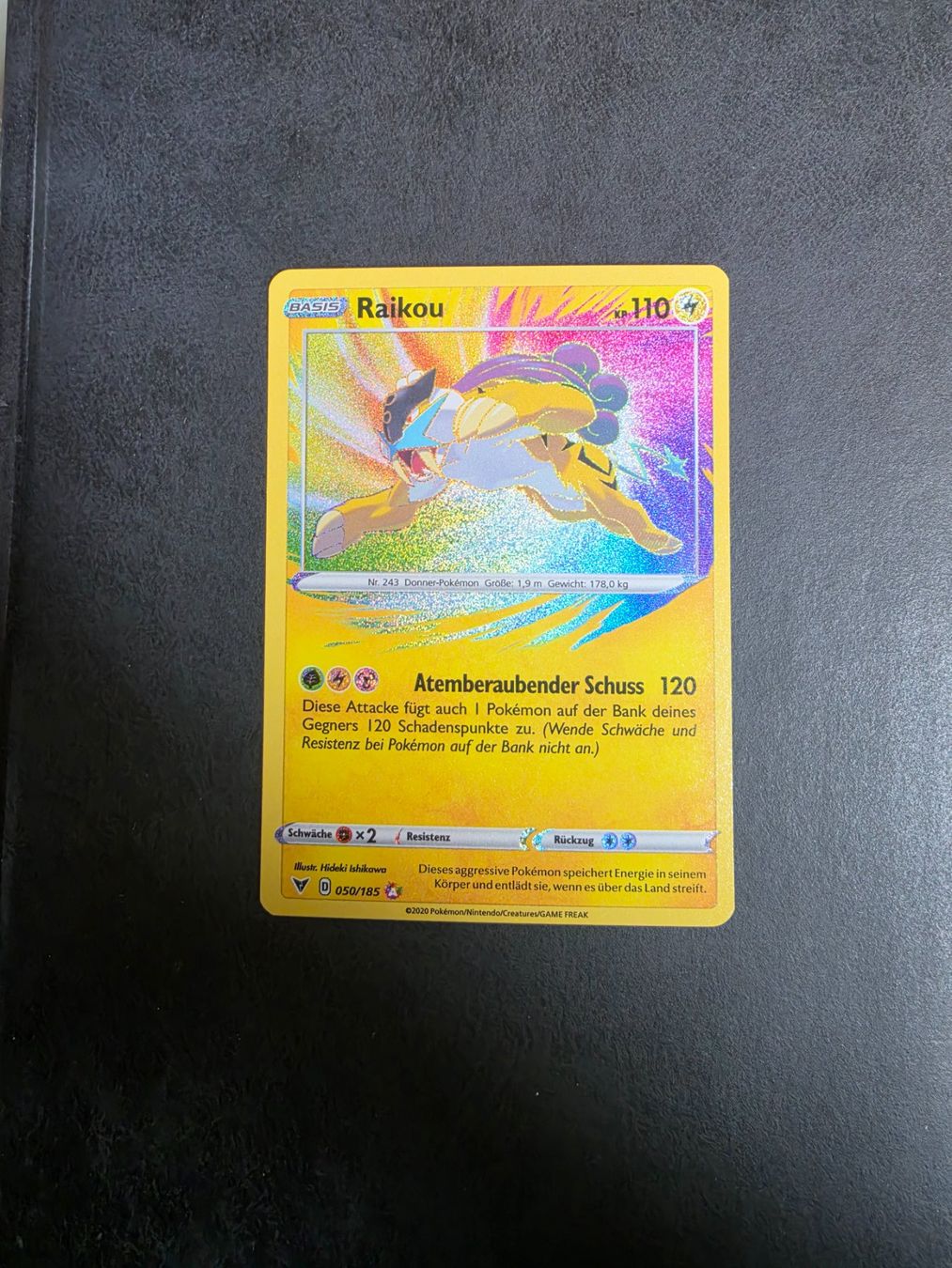Pokémon Carte collezionabili: Pokemon Raikou DE 050/185 – Usato da triesenberg venduto da wisi369