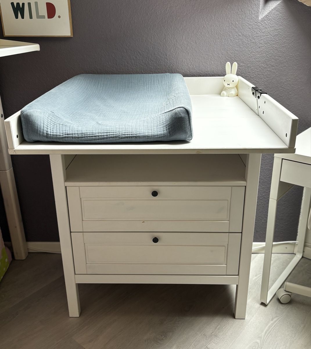 Ikea Wickeltisch & Zubehör: Wickeltisch weiss mit Schubladen – Gebraucht aus Frick von Sterndli 2