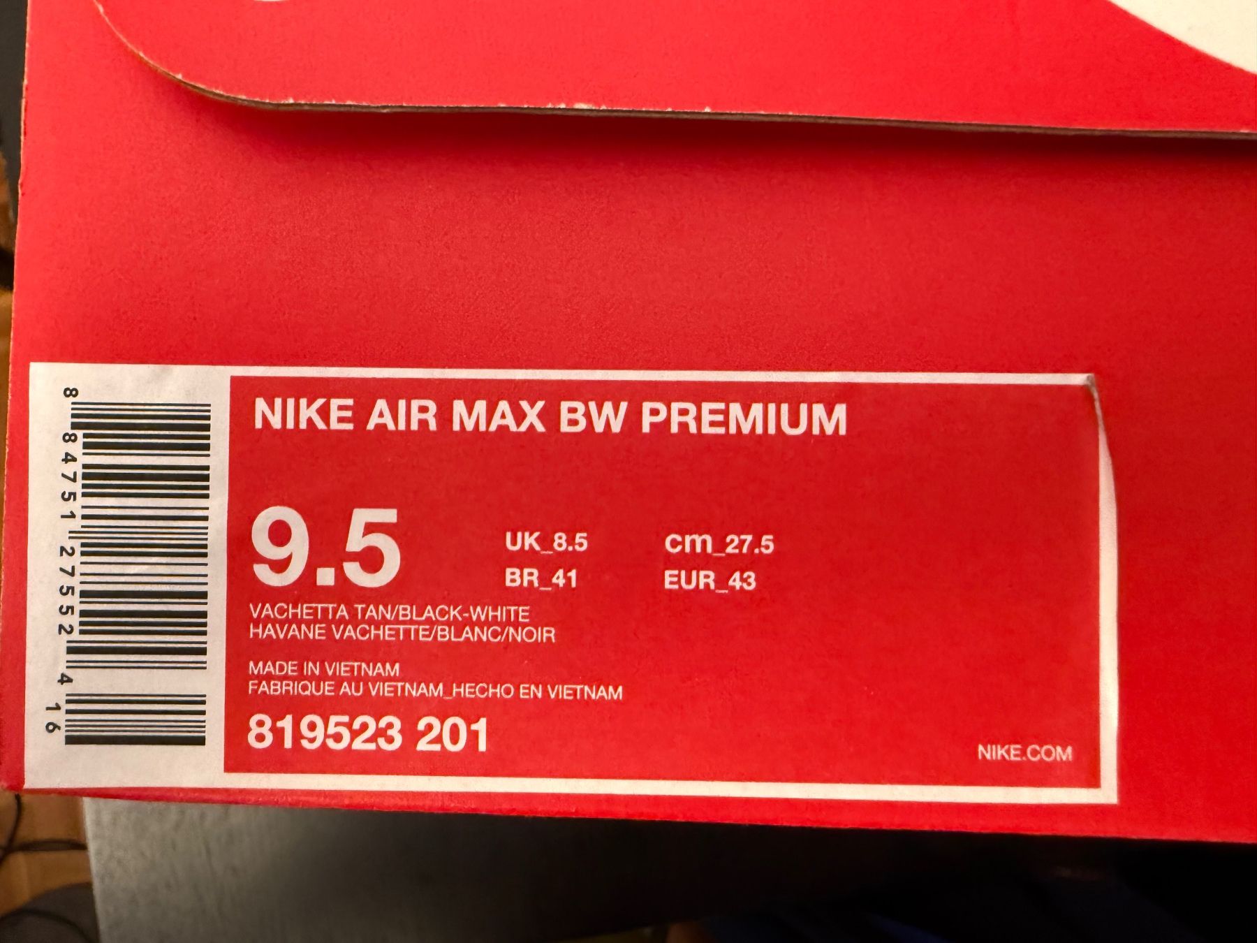 Nike Scarpe da uomo: Air Max BW Premium – Nuovo e nell'imballaggio originale da Epalinges venduto da Curtis 3