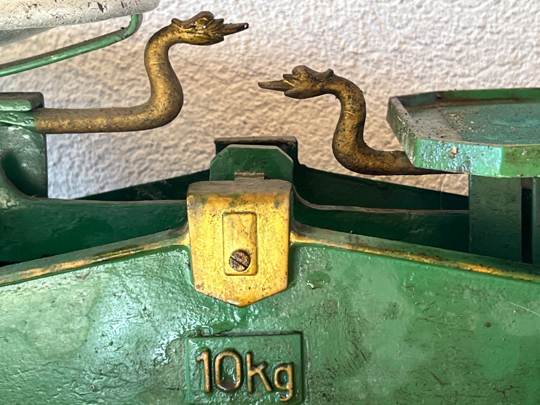 Bilance e pesi: Gut erhaltene schöne Marktwaage antik – Usato da Gränichen venduto da Paolosch 1