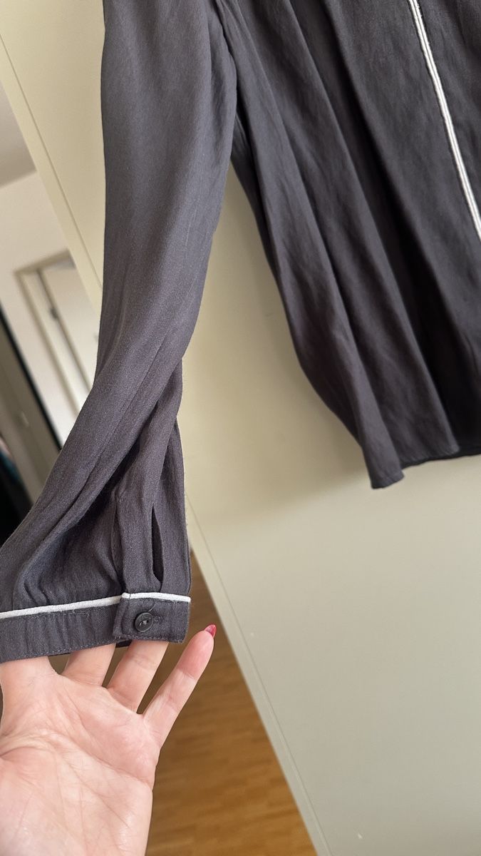 S.Oliver Camicette: s.Oliver Bluse dunkelgrau Gr. 42 elegant & schick – Usato da Winterthur venduto da -BeHappy24- 4
