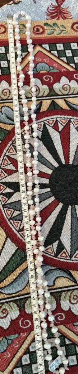 Catenine: Süßwasser Perlen mit rosa Quarz Collier 60cm – Nuovo (secondo la descrizione) da Teufen Ar venduto da Exclusive.stuff.CH 4