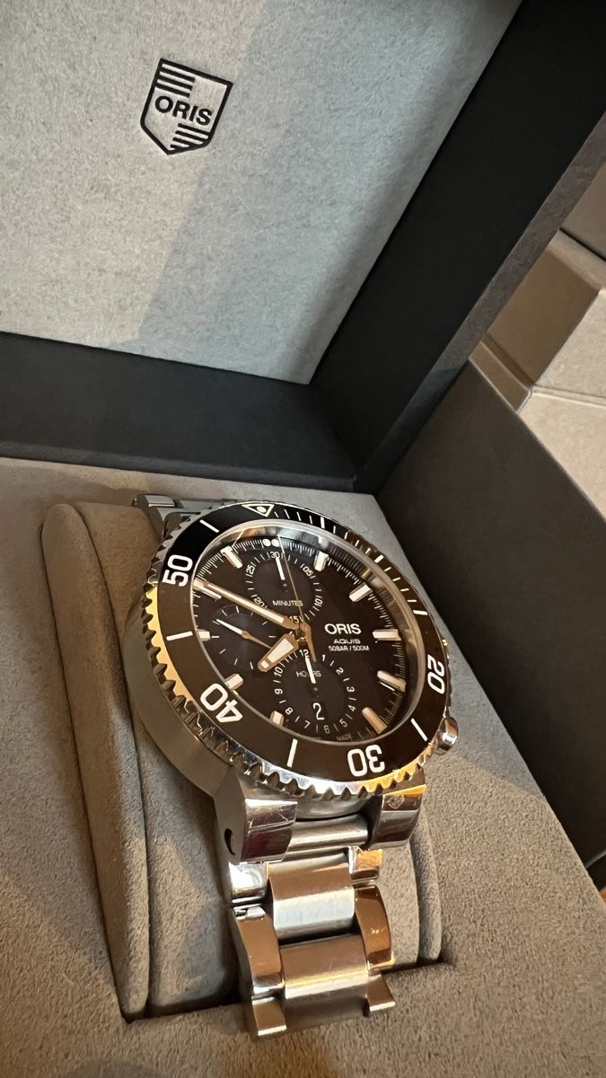 Oris Orologi: Oris Aquis Date chronograph – Usato da Ringgenberg BE venduto da robhall2003 3