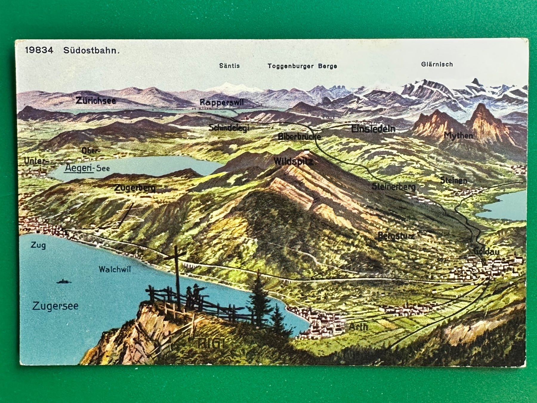 Cartoline postali: Arth-Goldau - Südostbahn – Usato da Steg VS venduto da danwer74