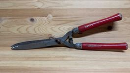 DELTA Heckenschere / Gartenschere Vintage (Holzgriffe)