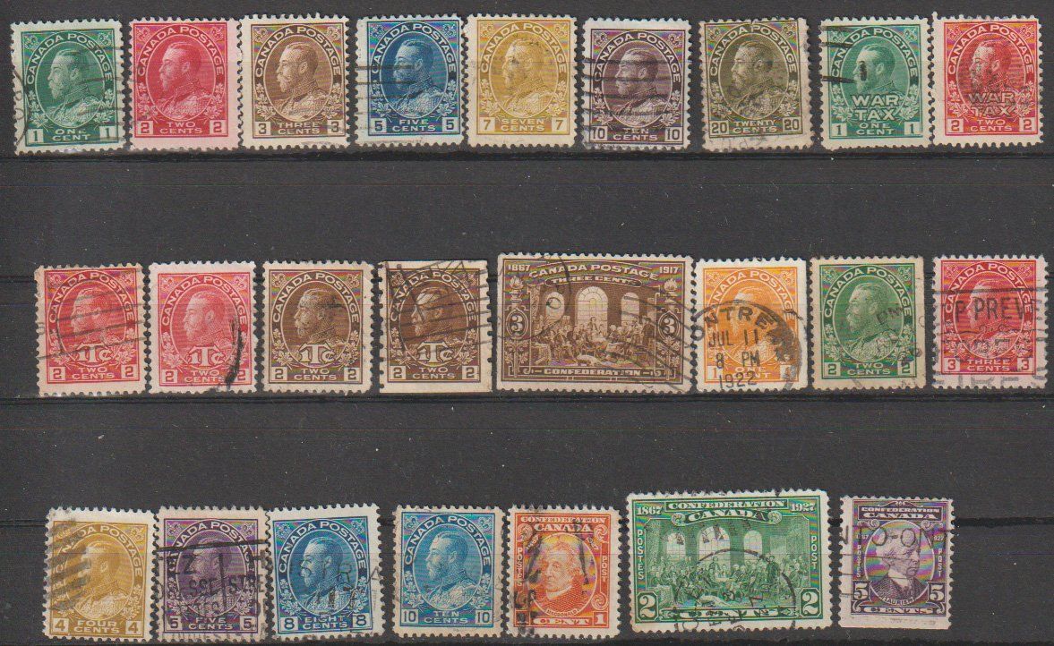 Tous les timbres: Canada 1930-1950 variés bon état – D'occasion à Crans-Montana par kira56 1