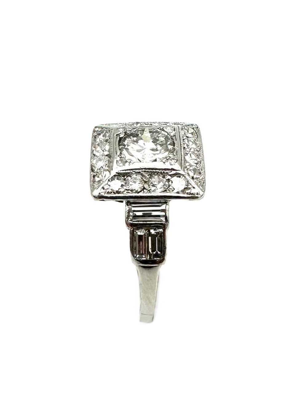 Anelli: Bague Art-Déco platine et diamants – Usato da Renens VD venduto da Diademe.sarl 3