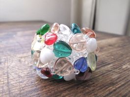 🟢 Bague fantaisie pièce unique Grosses Ring Einzelstück NEU