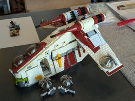 LEGO Star Wars 75021 Republic Gunship modifiziert & Minifigs