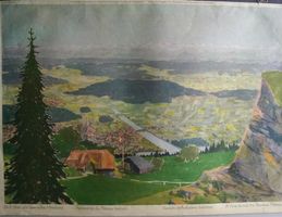Schulwandbild  Blick über das bernische Mittelland