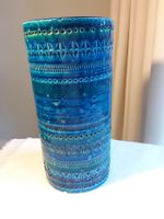 Aldo Londi Bitossi blaue Vase, 60er Jahre