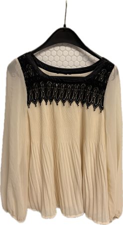 Elegante Bluse von H&M, Crème-Farbe, Grösse S/M