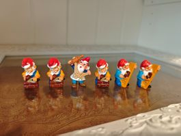 Überraschungsei Figuren Zwerge 6 Stk.