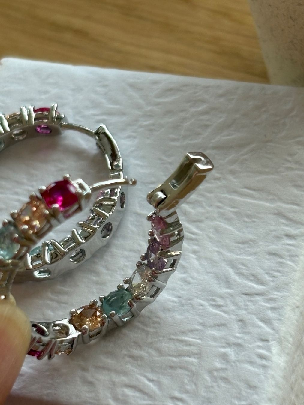 Boucles d'oreille: Ohrstecker Creolen Multicolore Silberfarben – Neuf (Voir description) à Biel-Bienne par Roserosse13 6