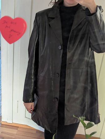 Lederjacke dunkelbraun Vintage 