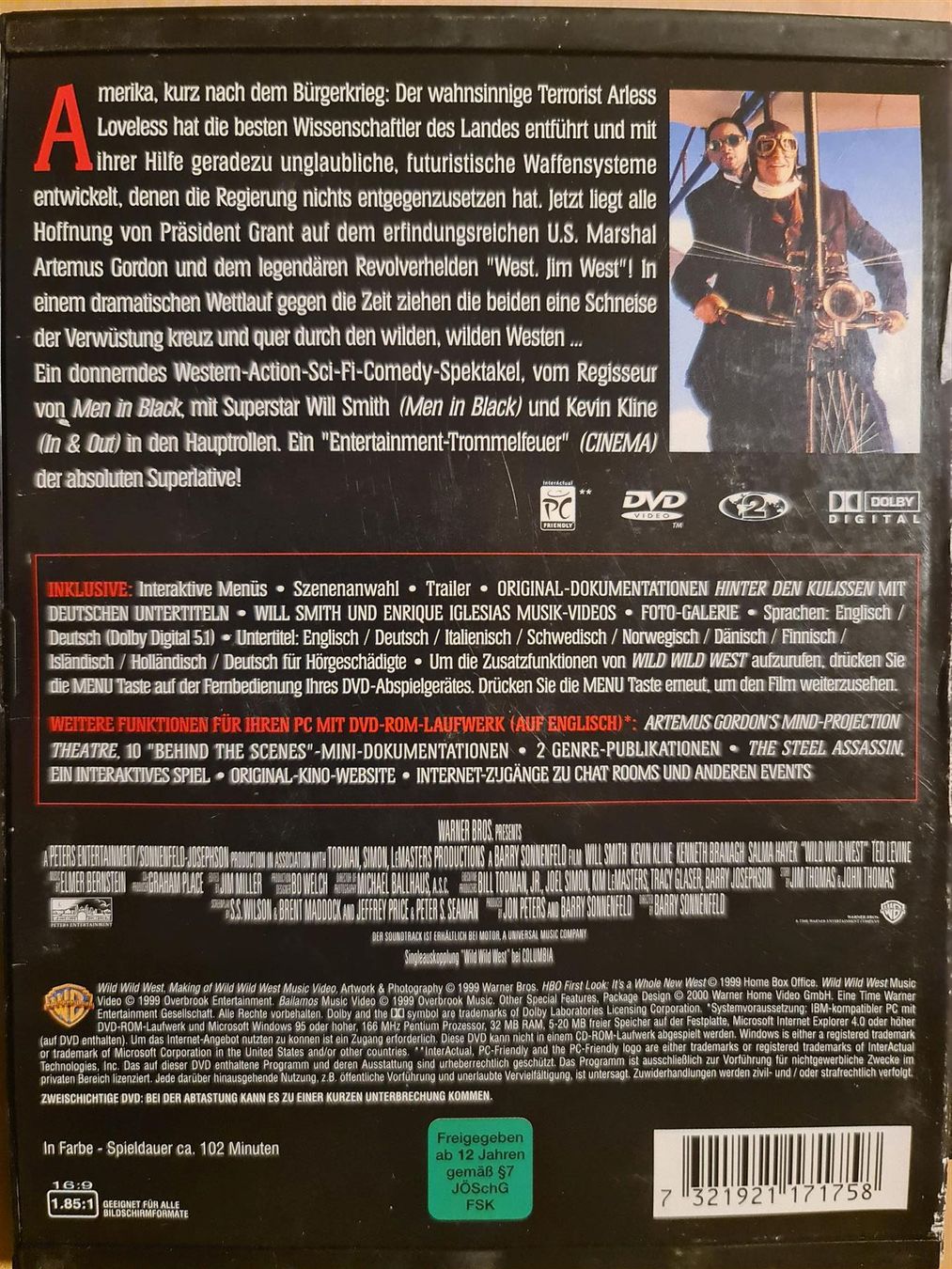 Tutti i DVDs: DVD wild wild west – Usato da Dintikon venduto da Vexi 1