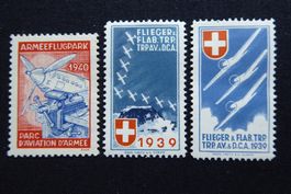 (m382) Flieger Wit 1/1 **; 13/1 + 17/1 *