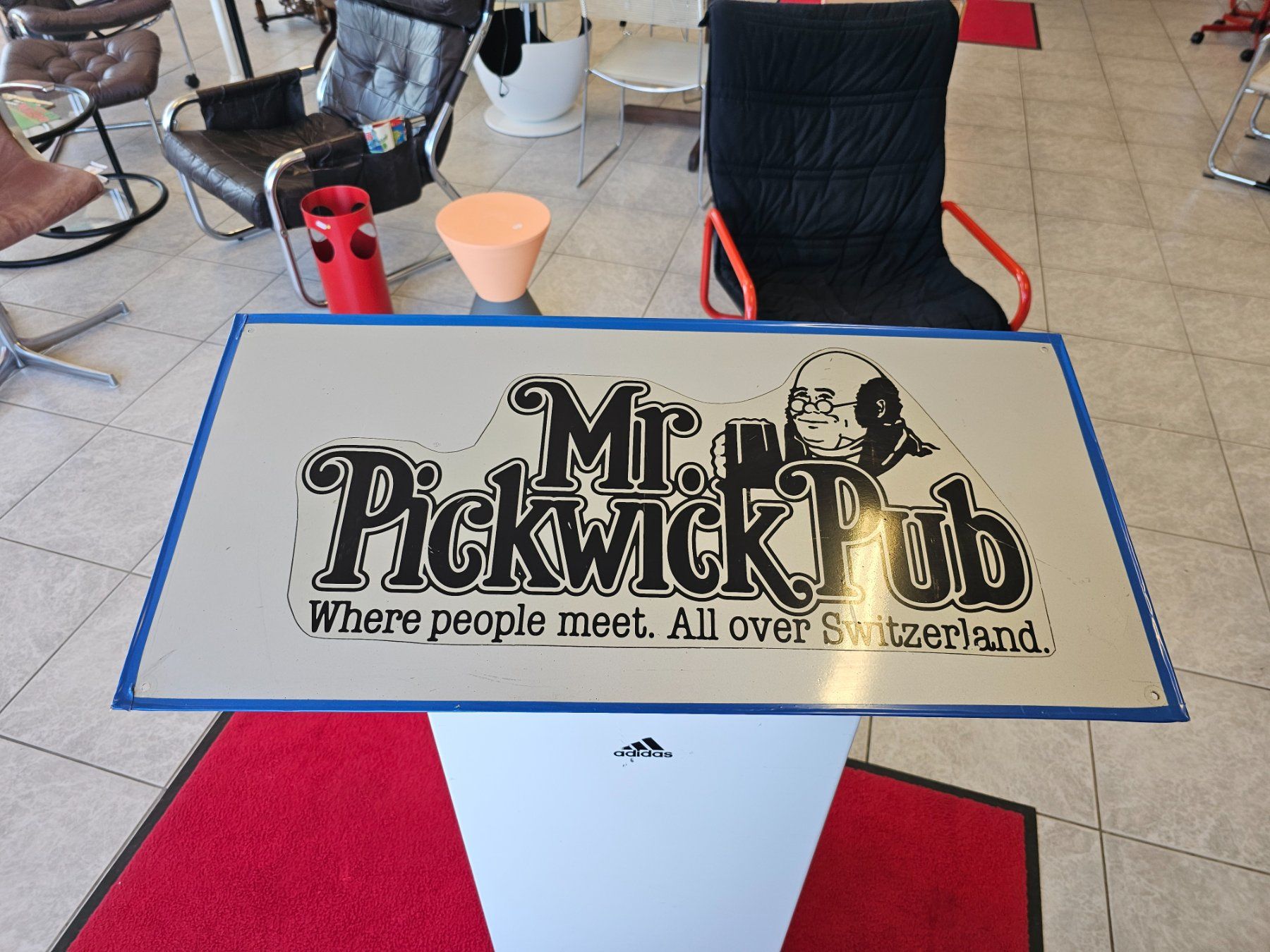Insegne: Mr. Pickwick Pub Where people meet Schild Blechschild Tafel – Usato da Nottwil venduto da Wondewa-Shop 1