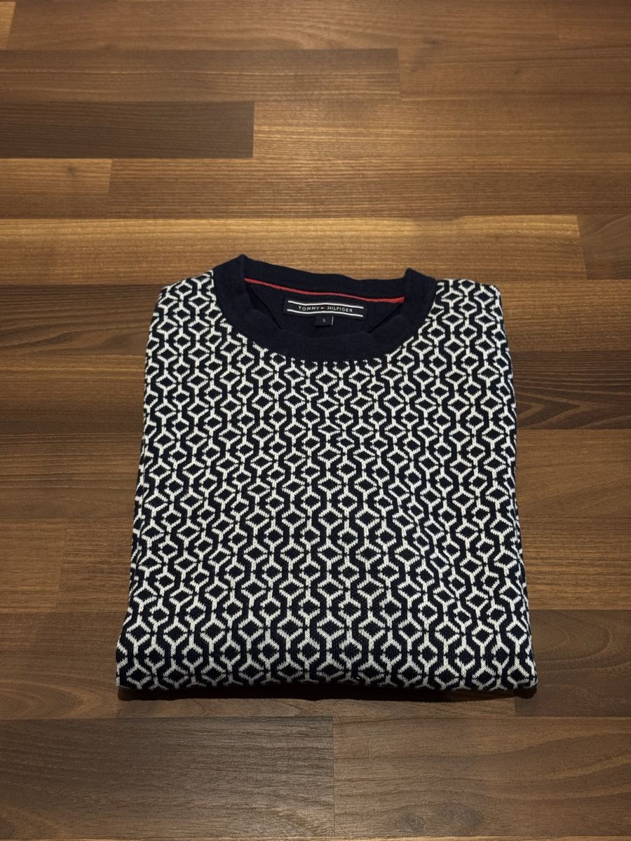 Tommy Hilfiger Maglioni & Felpe: Tommy Hilfiger Strickpullover Jacquard Muster – Usato da Gränichen venduto da lixil