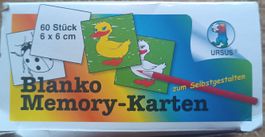 60 Cartes Memory vierges à personnaliser