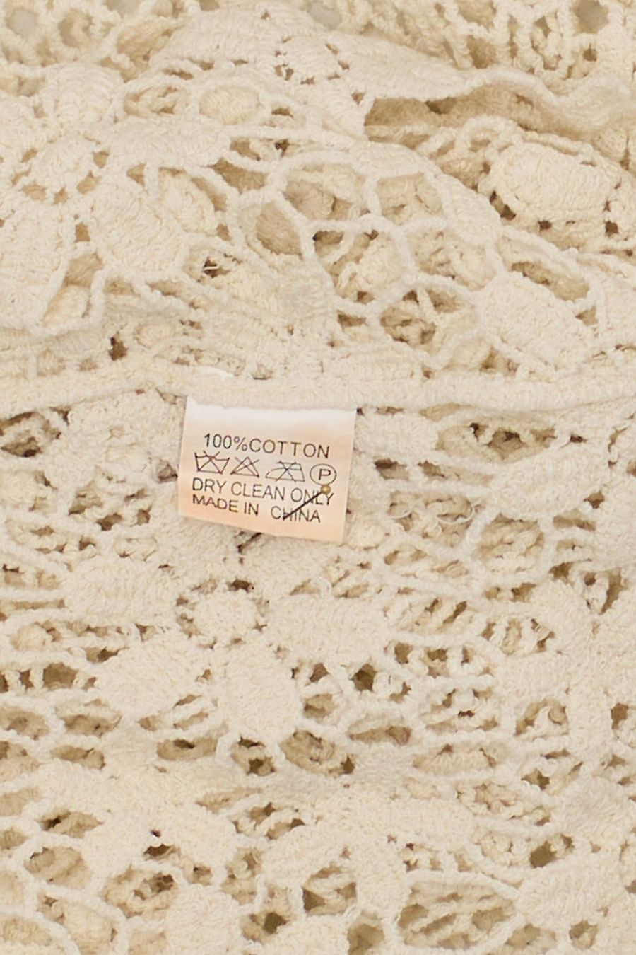 Top: Blouse Crochet Écru Manches Courtes T. L – Usato da Fribourg venduto da re-fine 5