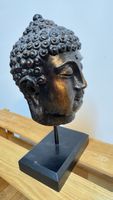 Dekorative Buddha Kopf Statue, schöne Deko für Ihr Zuhause