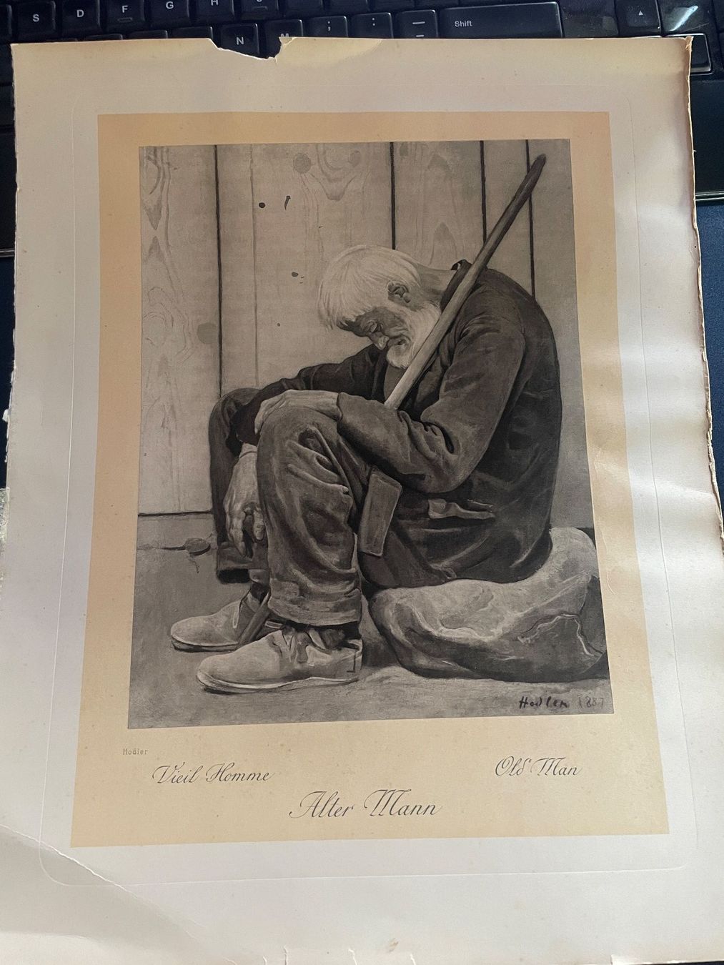 Dipinti: Ferdinand Hodler (Alter Mann) – Usato da Volketswil venduto da rubin74