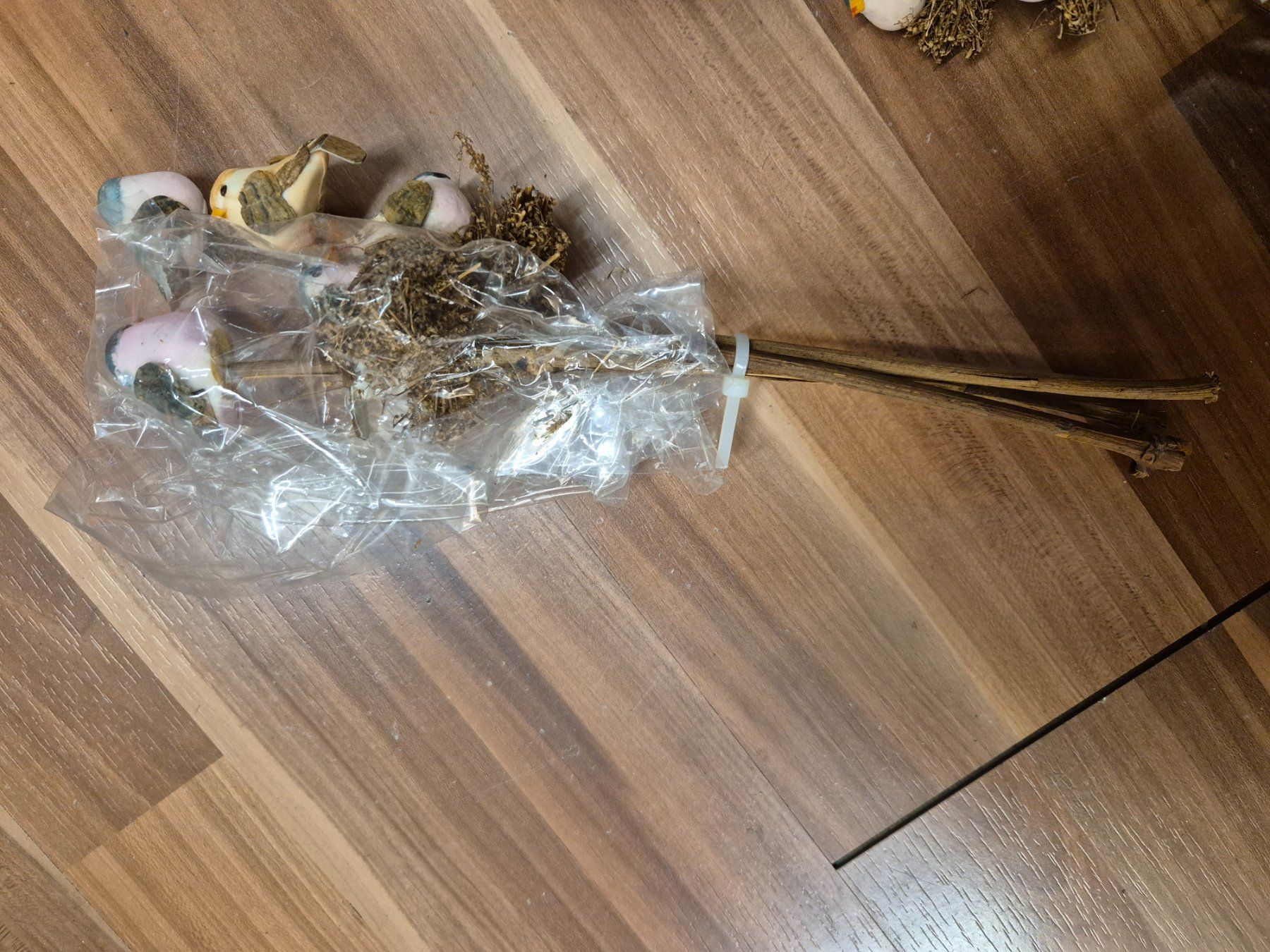 Tutte le decorazioni: 5x Stecker / Sträusschen mit Vögeln L3 – Nuovo e nell'imballaggio originale da Schwarzenburg venduto da Flamingo07 2
