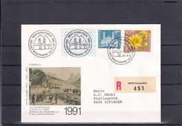 Tag der Briefmarke 1991 Einsiedeln 29.11.-1.12.1991