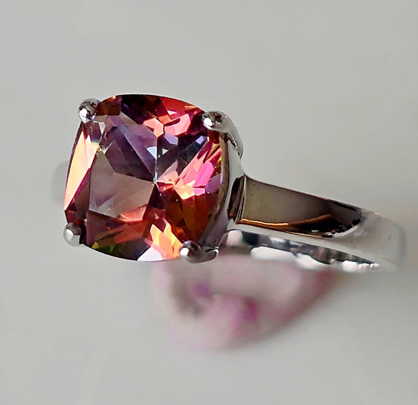 Anelli: Mystic Topas Solitaire Fingerring – Nuovo (secondo la descrizione) da Zürich venduto da Benedikt21 1